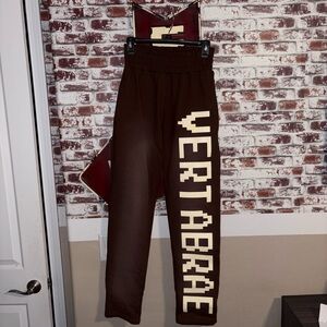 Vertabrae brown sweatpants